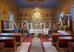 The interior of the church