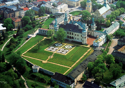 Aerial view of the palace