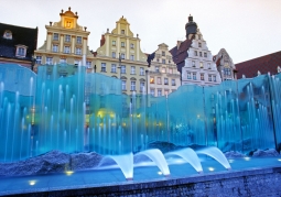 Fountain at the Market Square in Wroclaw
