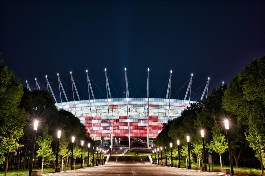 Stadion nocą