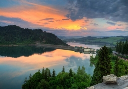 View from the castle to the dam