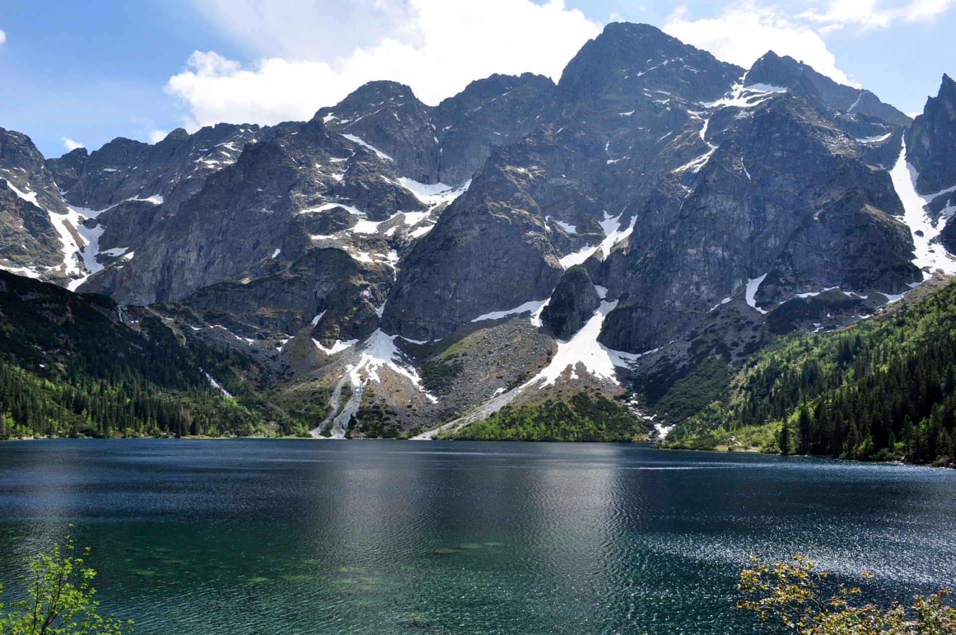 Morskie Oko from the hostel side