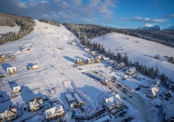 Aerial view of the station