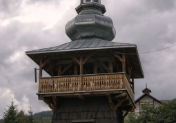 Belfry at the church in August 2013