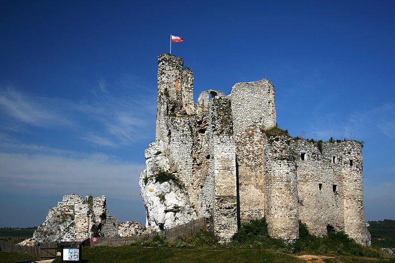 Widok zamku od strony wschodniej