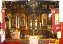 The interior of the church