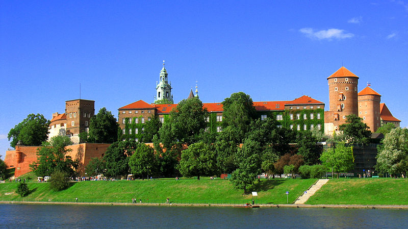Wawel Castle from the side of the Vistula