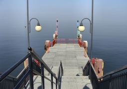Passenger dock at the end of the pier