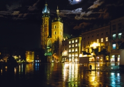 St. Mary's Church at night