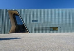 Modern building of the Museum of the History of Polish Jews