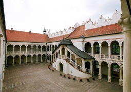 Courtyard of the Castle in Baranów