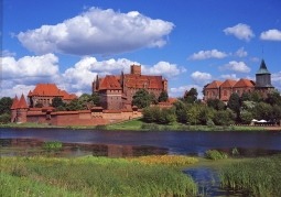 Teutonic castle in the distance