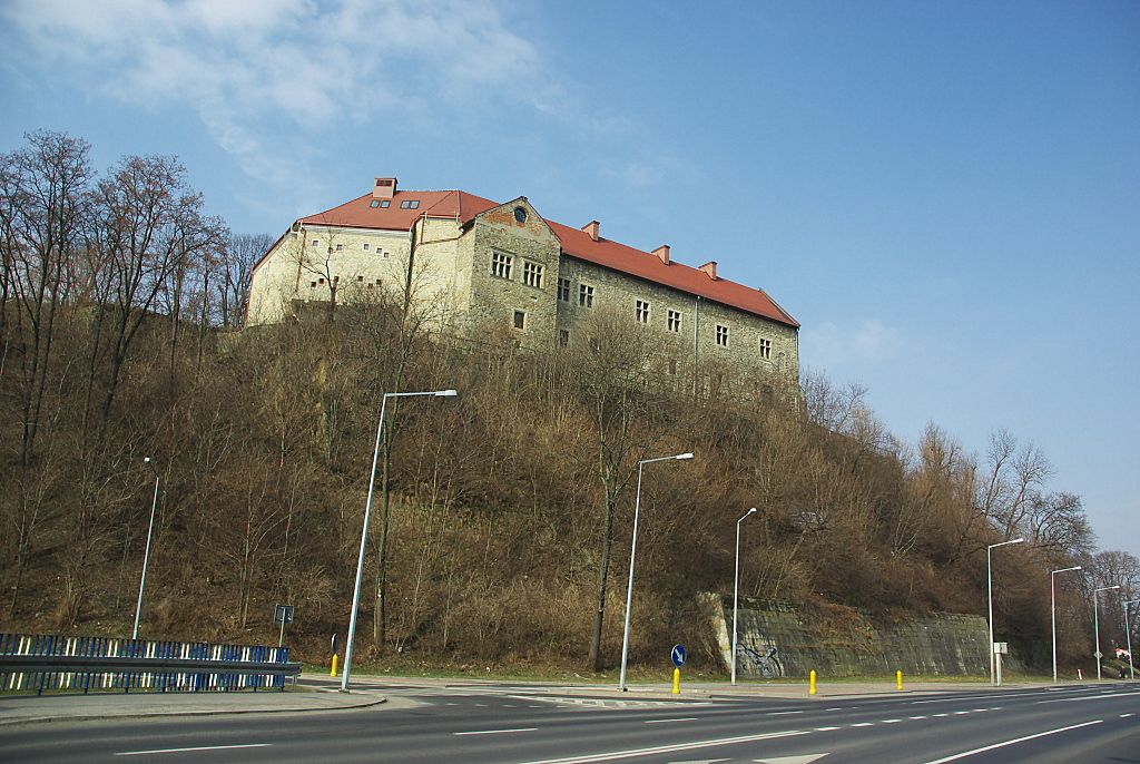 Sanok castle on the hill
