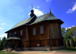 Drewniany budynek kościoła 
