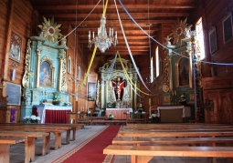 The interior of the church St. Bartłomiej in Stradów