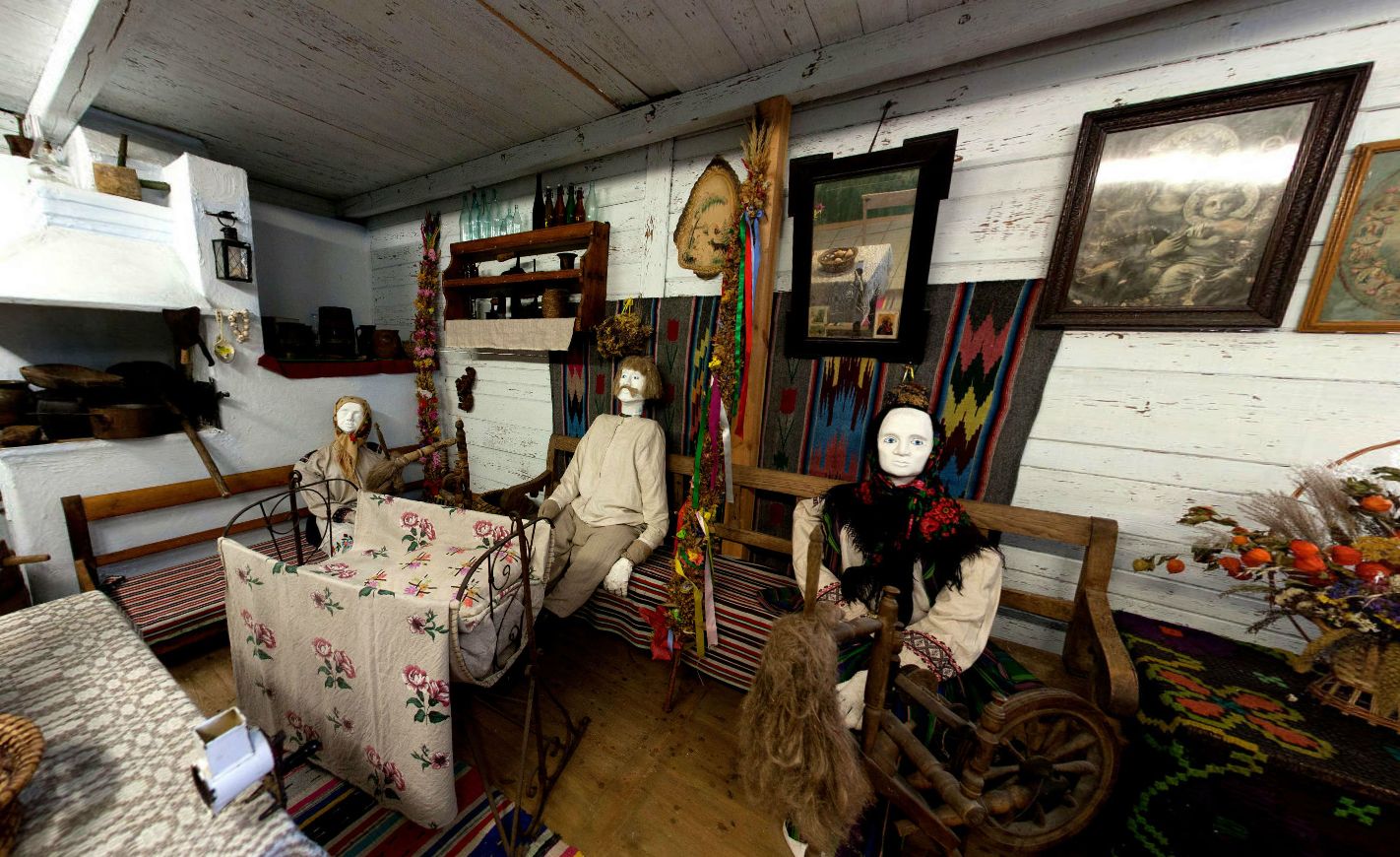 Living room of the Poleska cottage