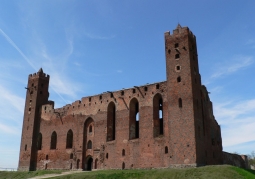 Castle ruins seen from the south-east