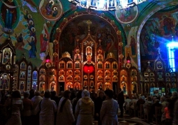 Interior of the temple