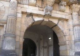 Decorated castle portal