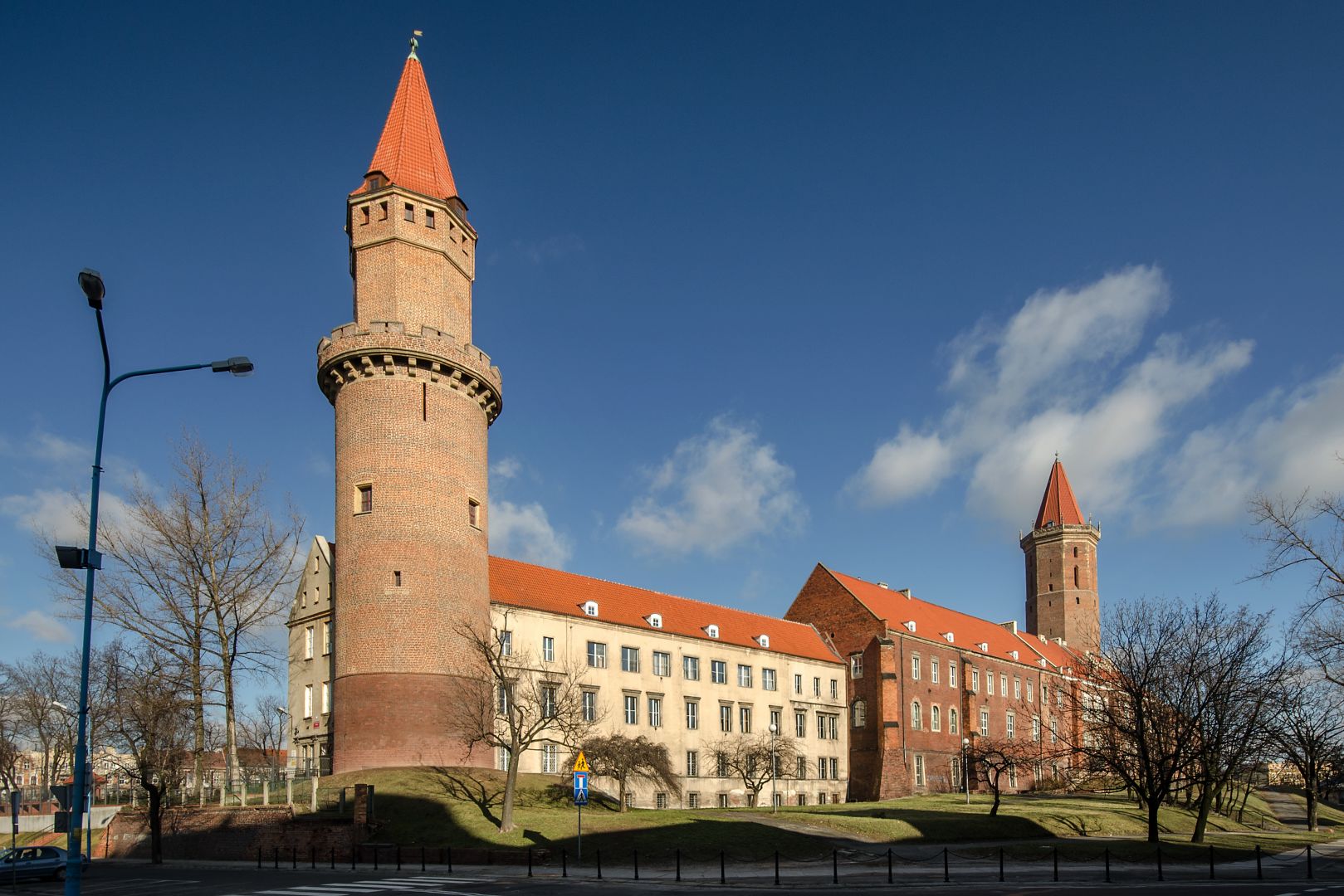 Powerful edifice of the Piast Castle in Legnica