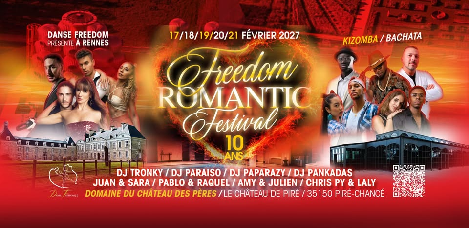 FREEDOM ROMANTIC FESTIVAL - 10 EME EDITION SPECIALE CHATEAU - 1718192021 FEVRIER 2027