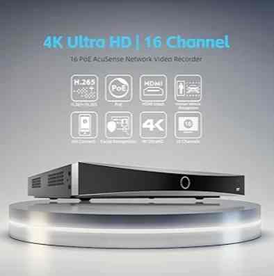 16-CH 1UK ACU 4K NVR POE
