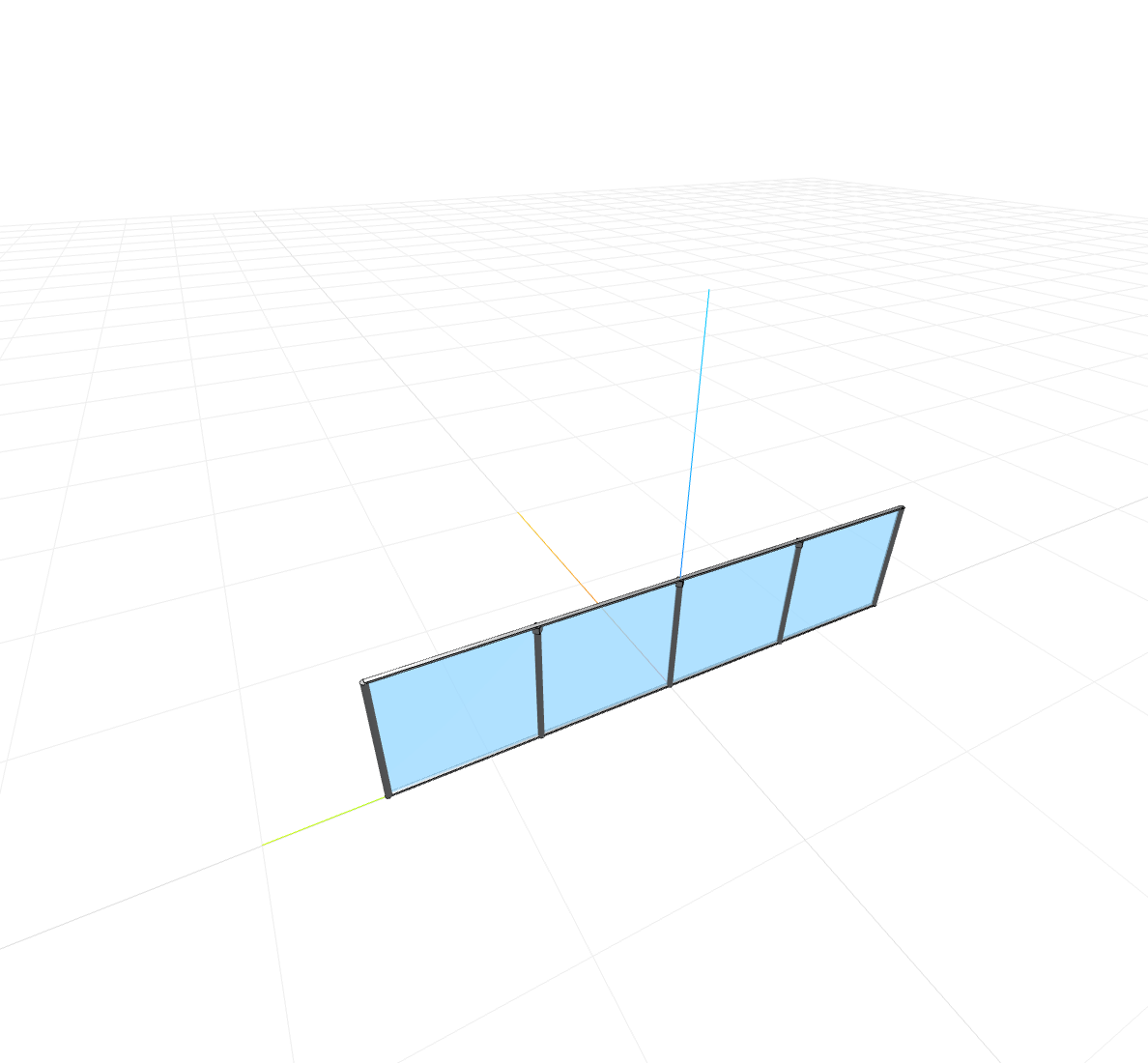 glass fence 3D Configurator