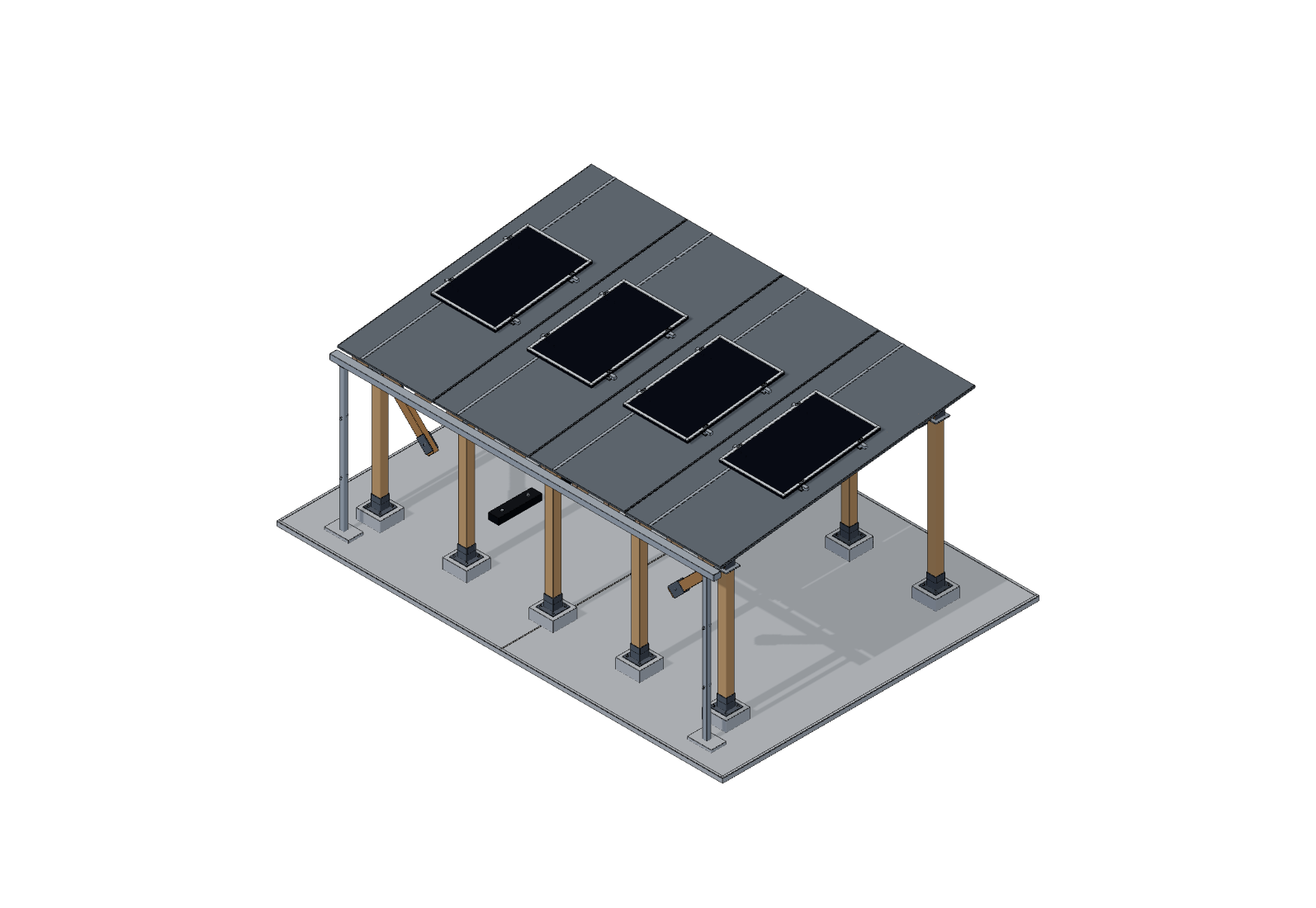 Holz Carport CAD 3D Configurator