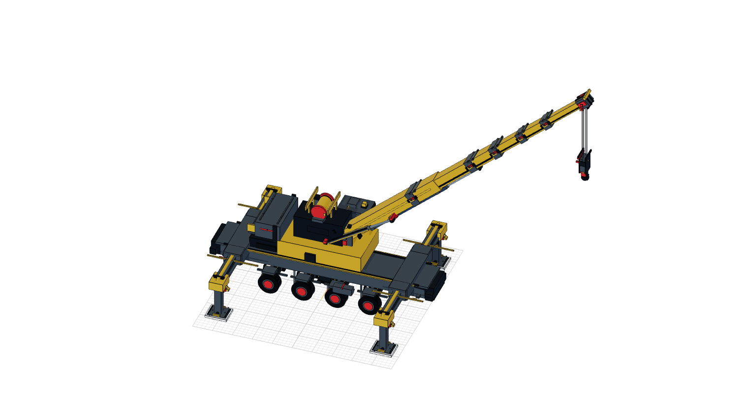 Engineer Telescope Crane Detail CAD 3D Configurator