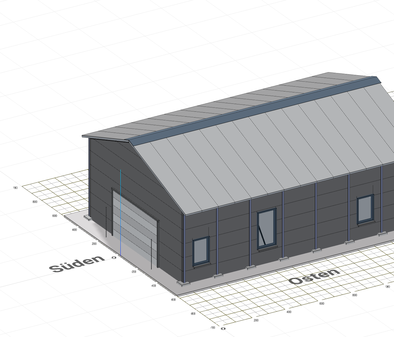 Gewerbehalle 1 3D Configurator