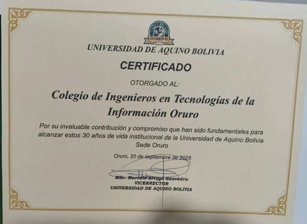 🎉 30 años de vida institucional de la Universidad de Aquino Bolivia – UDABOL