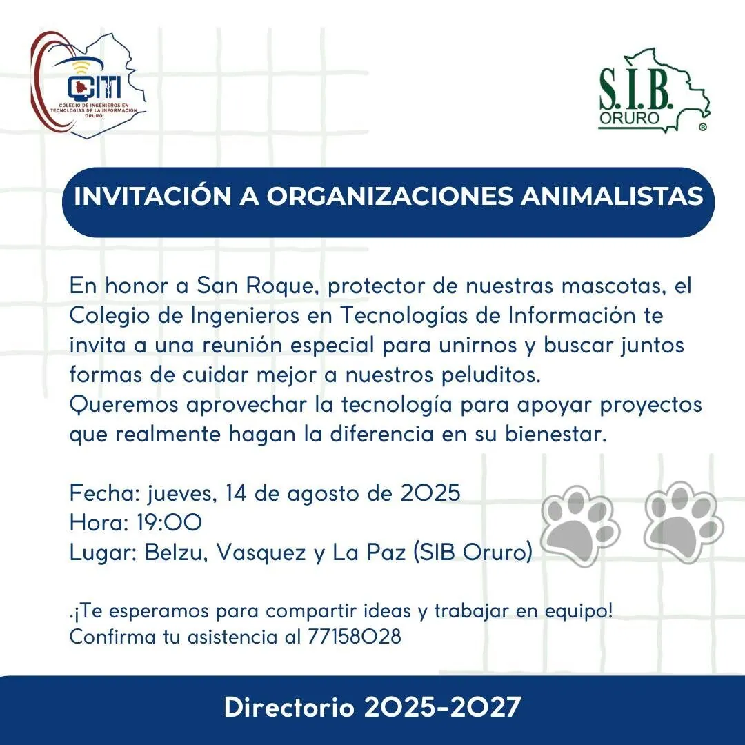 🐾 Atención organizaciones animalistas