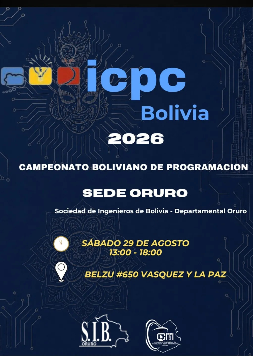Competencia Boliviana de Programación ICPC 2026 — Oruro