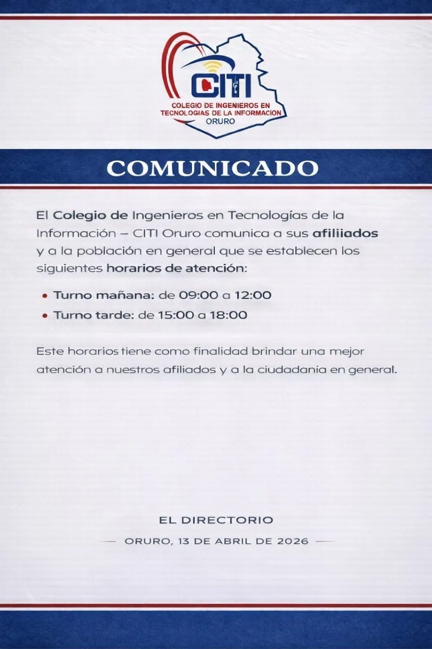 Comunicado Oficial