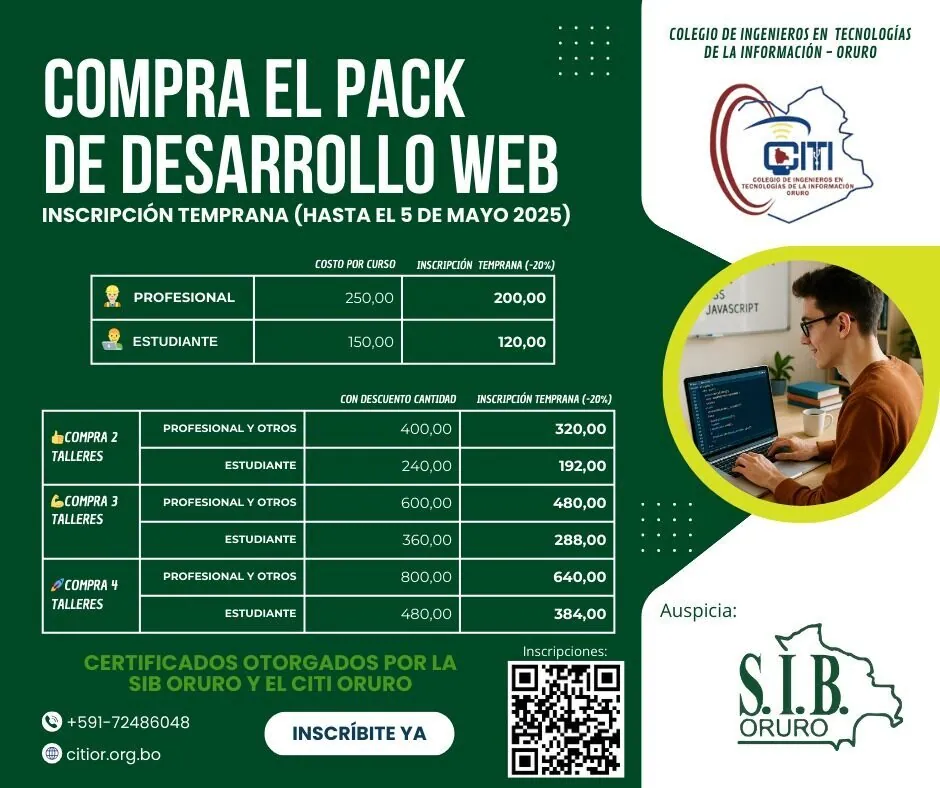 CURSOS TALLER DE DESARROLLO WEB Y APPS MODERNAS