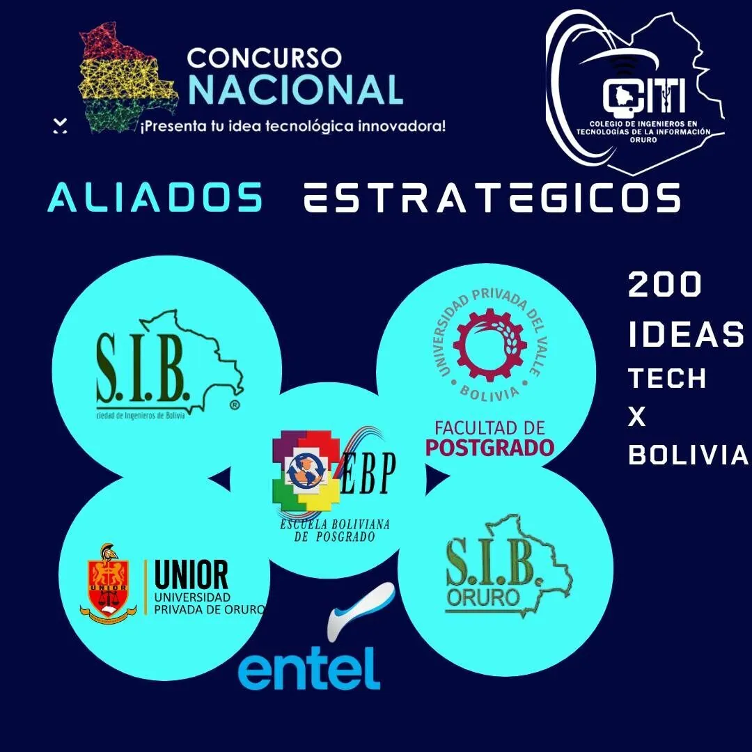 📢 Resultados del Concurso Nacional “200 Ideas Tech por Bolivia”