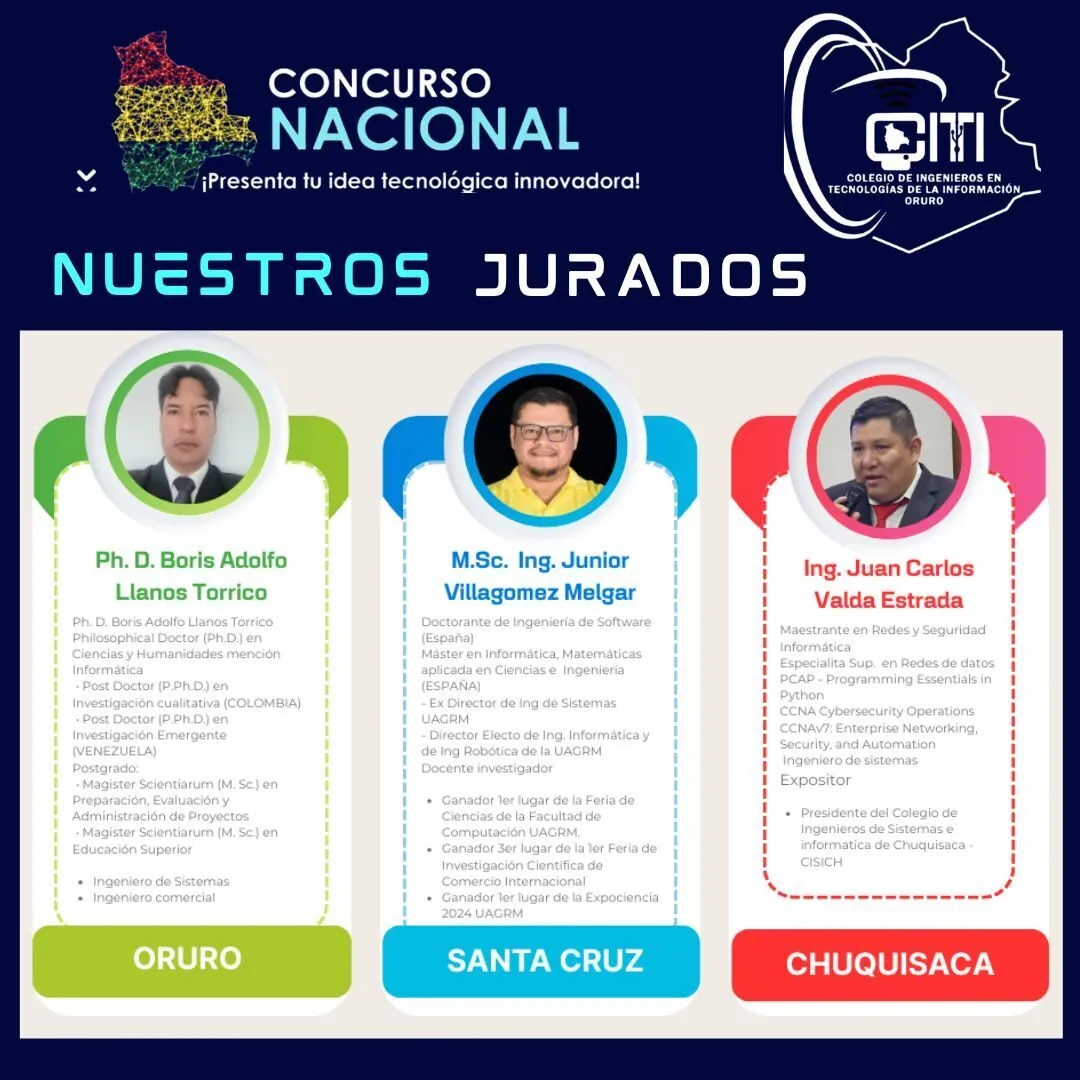 📢 Resultados del Concurso Nacional “200 Ideas Tech por Bolivia”