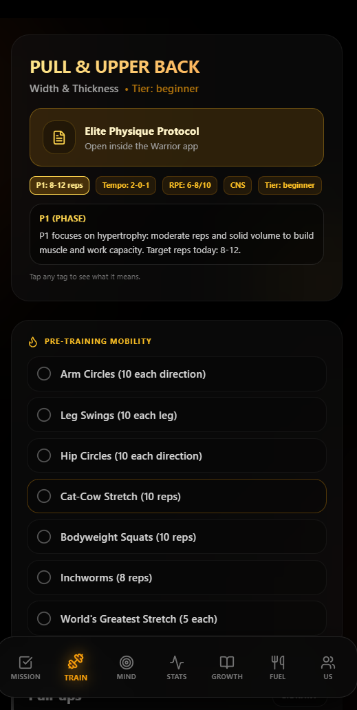 Warrior screenshot preview 1