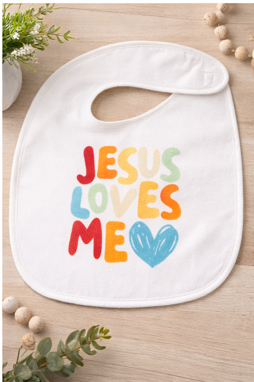 Slabbetje 'Jesus loves me'