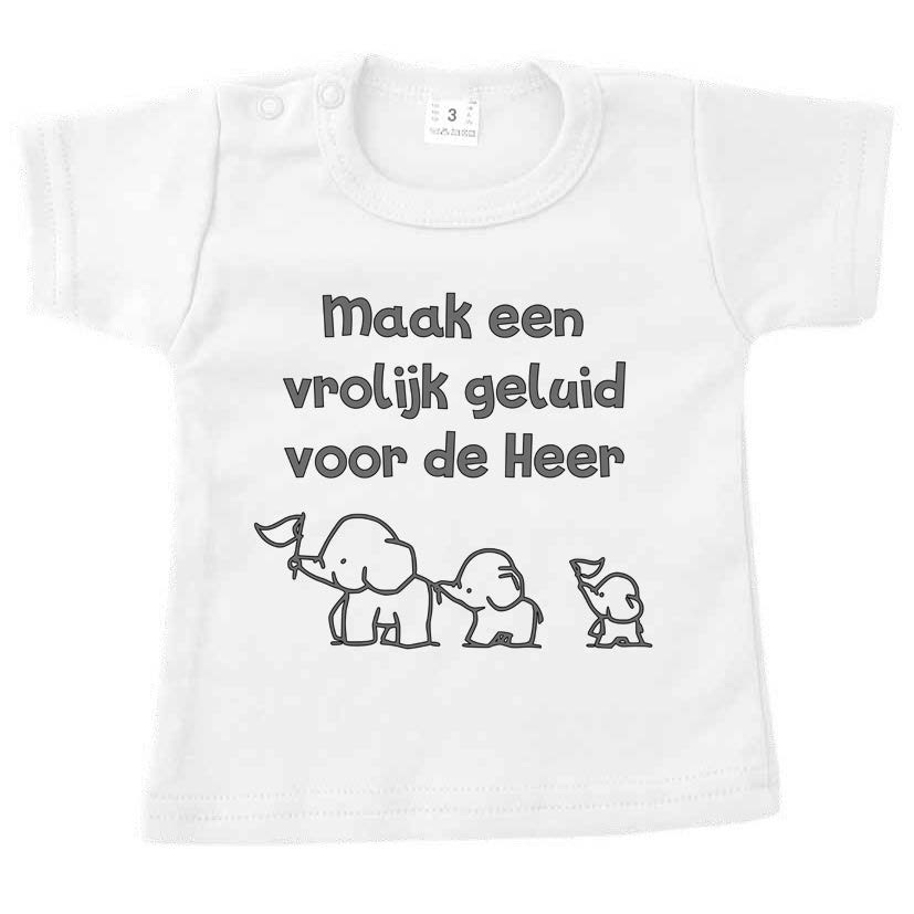 Maak een vrolijk geluid voor de Heer