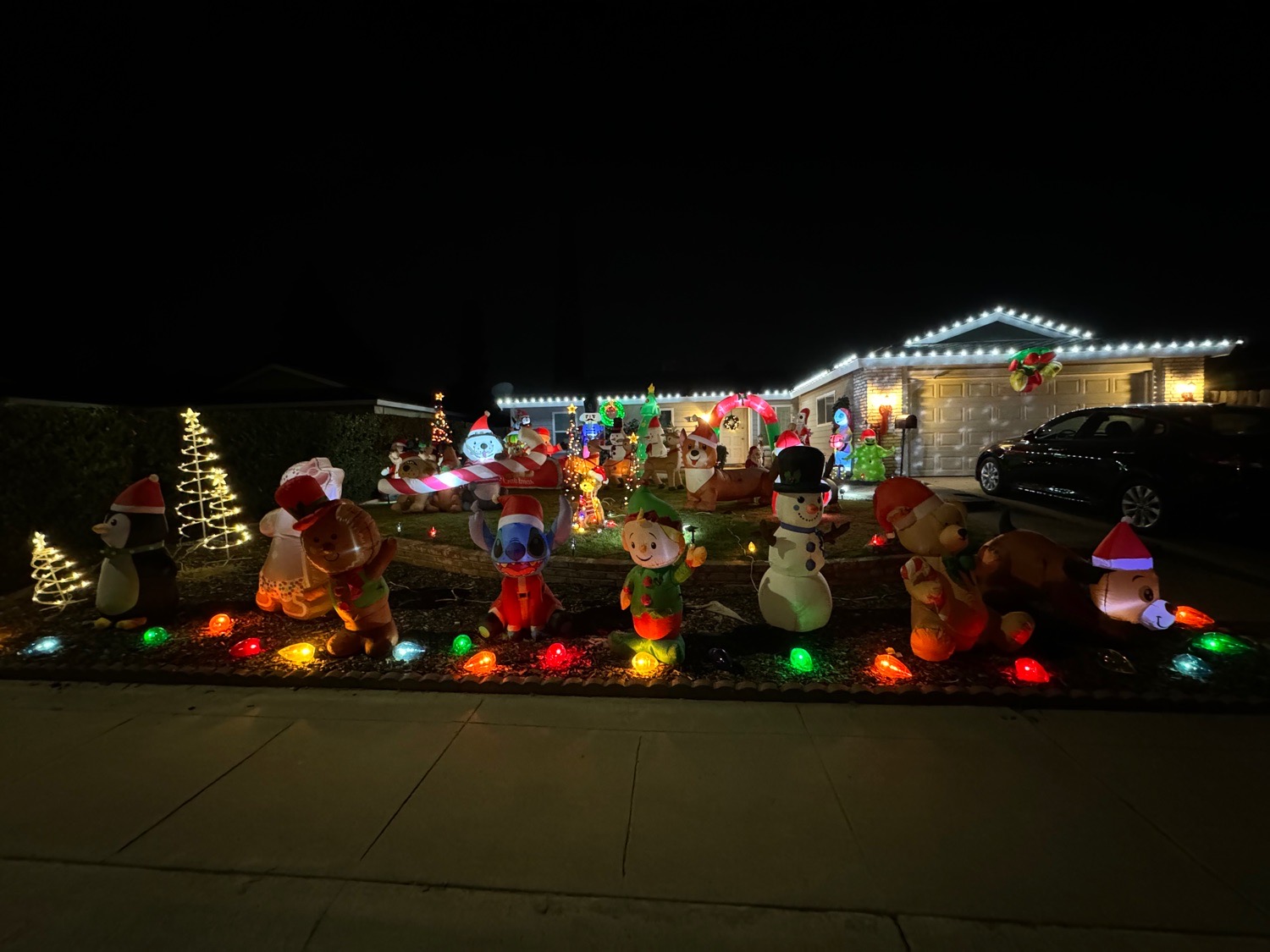 The Tracy-Weare home, Christmas lights in Visalia, CA (photo 1)