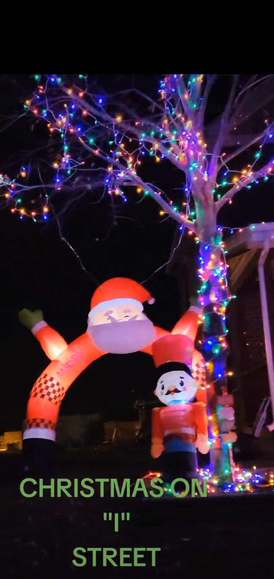Christmas on "I" street, Christmas lights in Elwood, IN (photo 1)