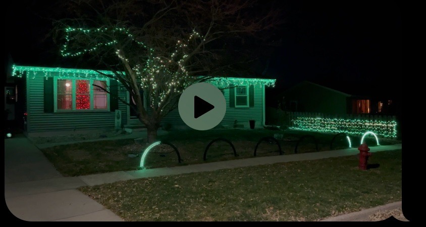 Our house is ready!, Christmas lights in Marion, IA (photo 1)