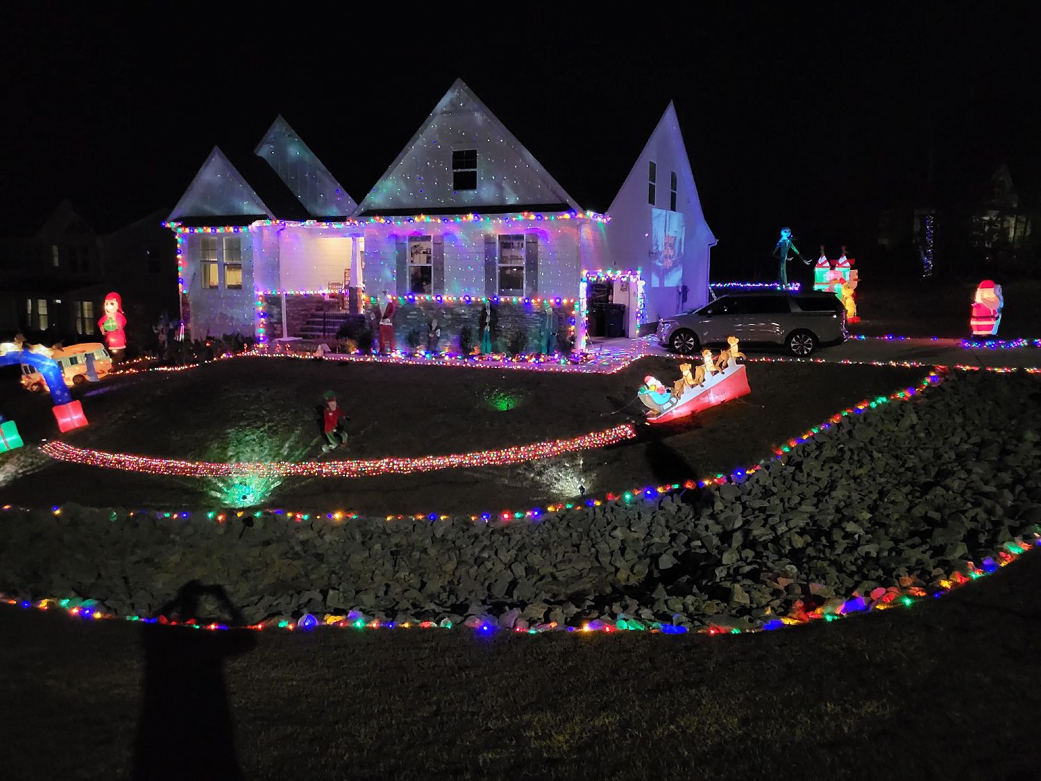 Merry Christmas from the Roberts', Christmas lights in Sanford, NC (photo 1)