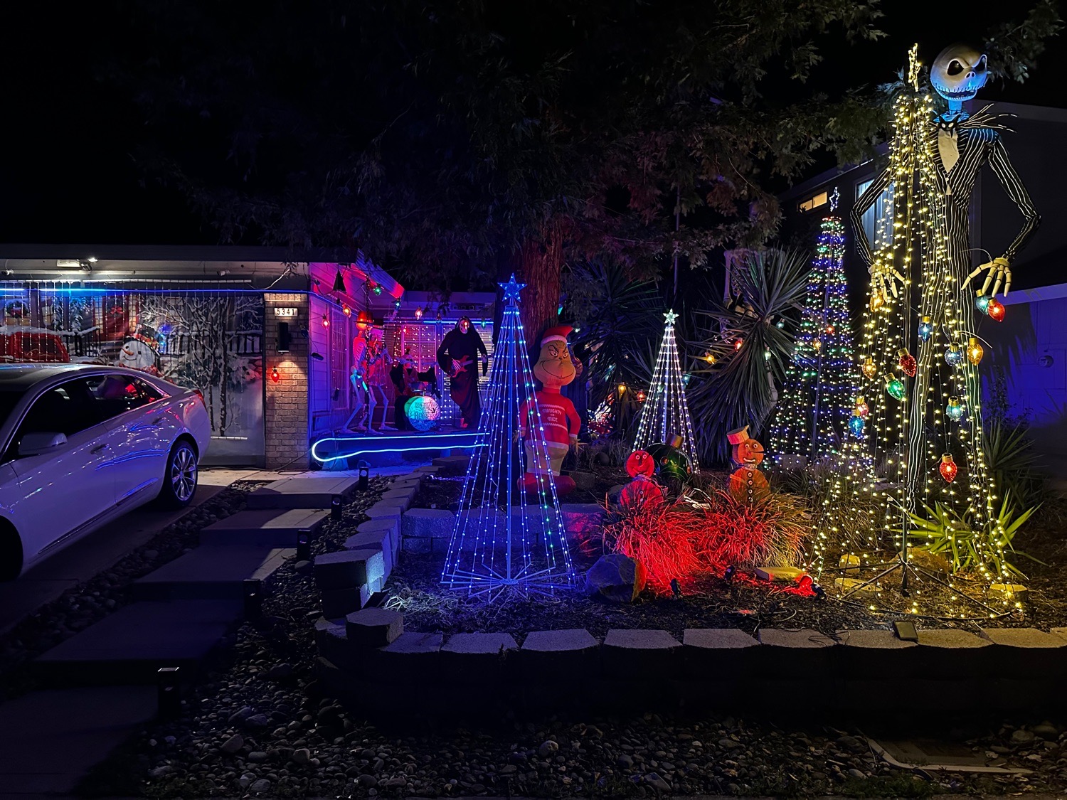 Rock and roll Christmas, Christmas lights in Elk Grove, CA (photo 3)