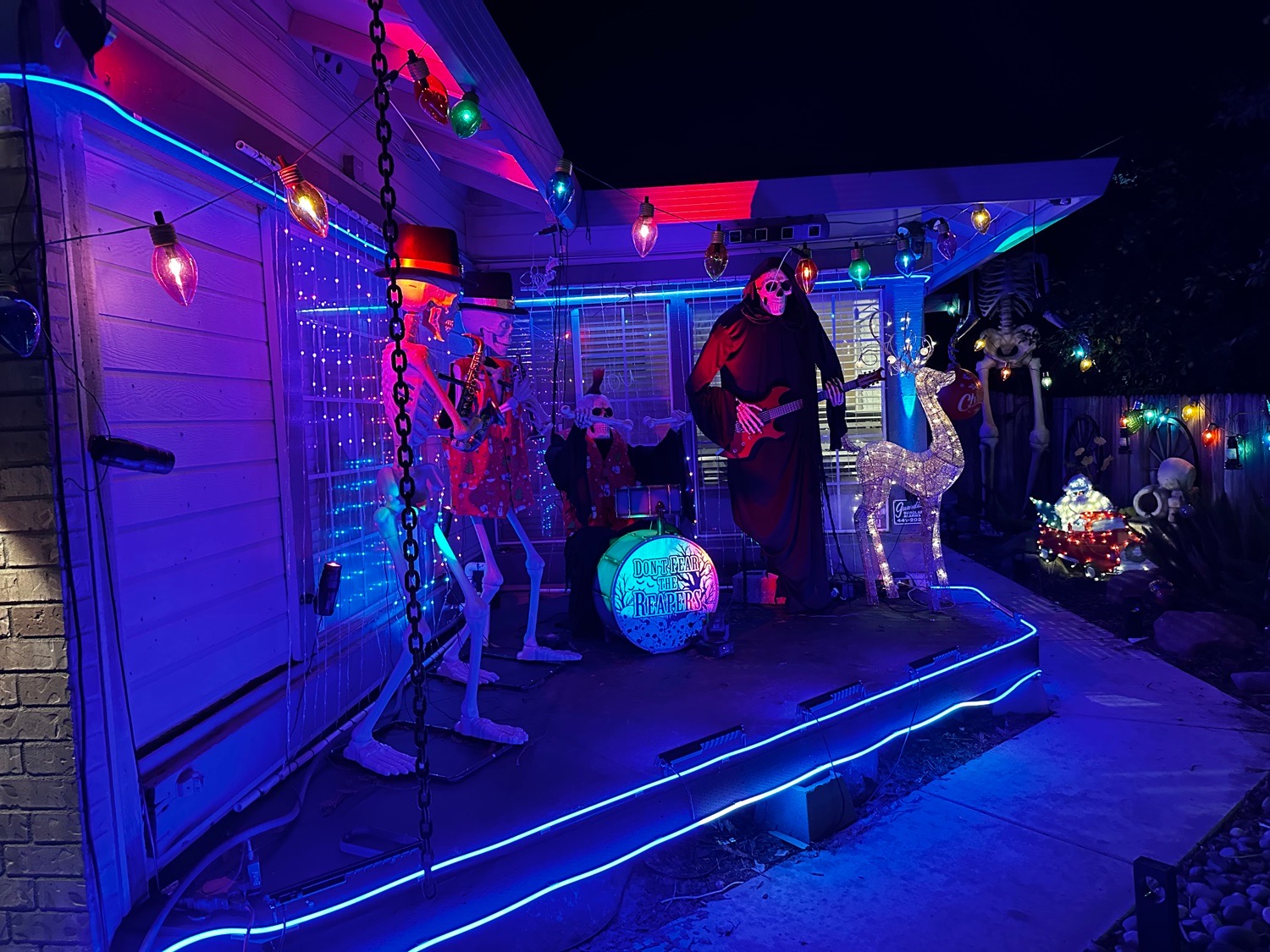 Rock and roll Christmas, Christmas lights in Elk Grove, CA (photo 5)