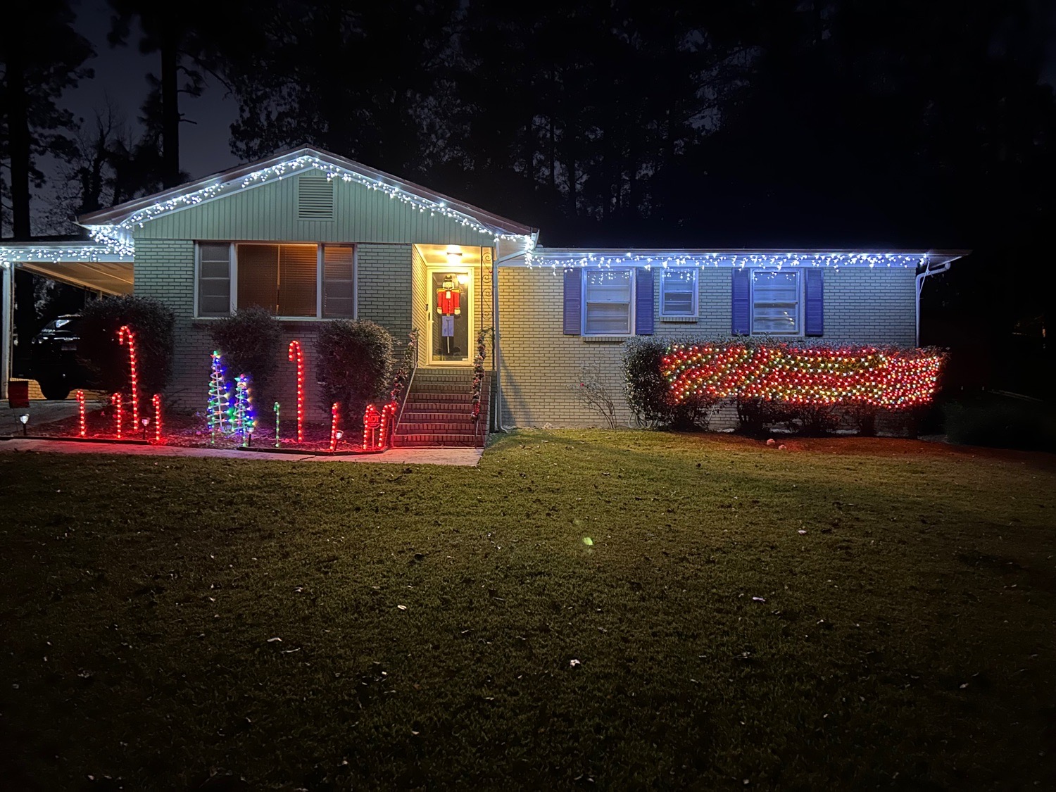 Snyder House, Christmas lights in Warner Robins, GA (photo 2)