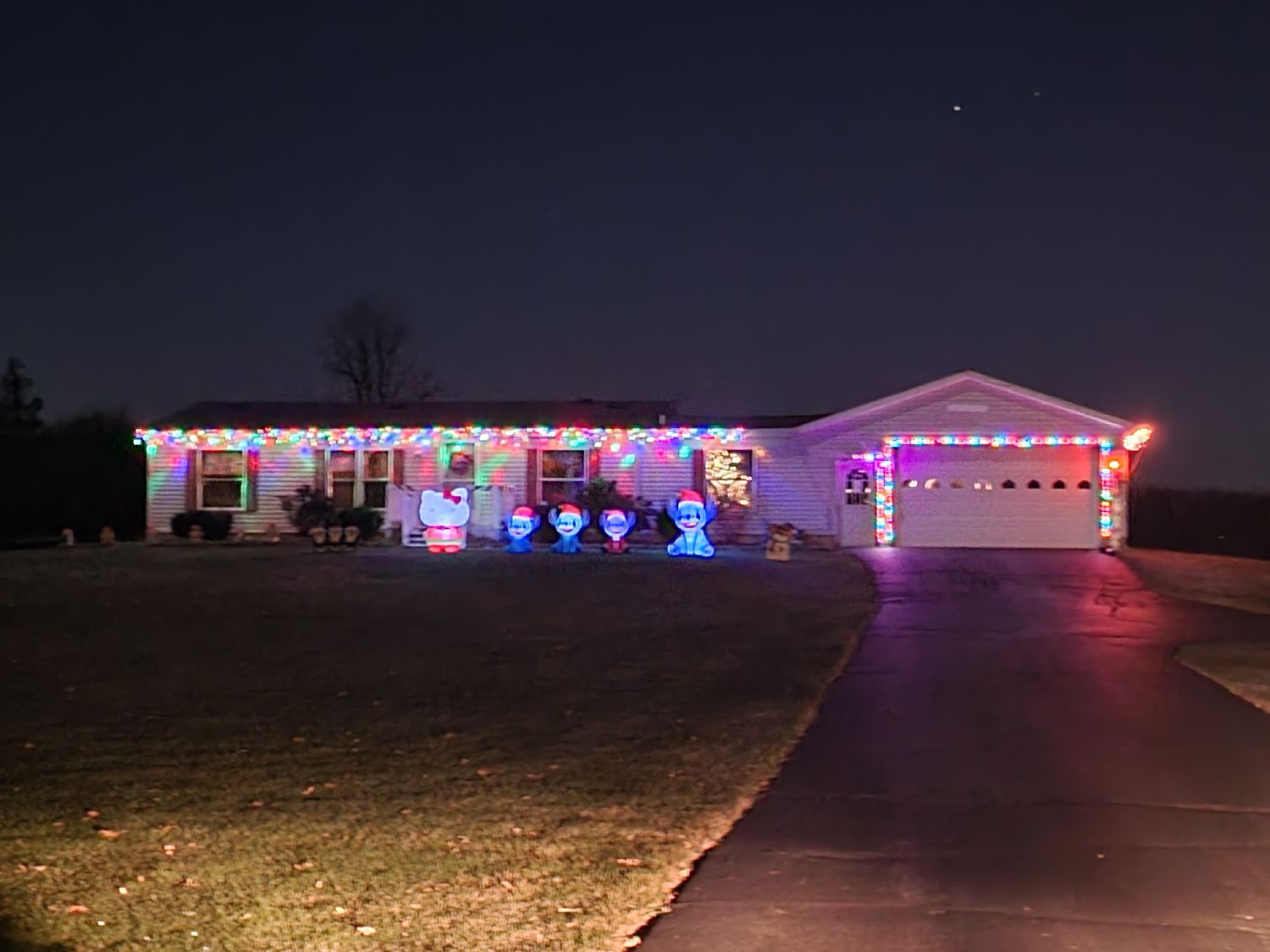 The Stitch House, 2023 & 2024, Christmas lights in Stockbridge, MI (photo 1)