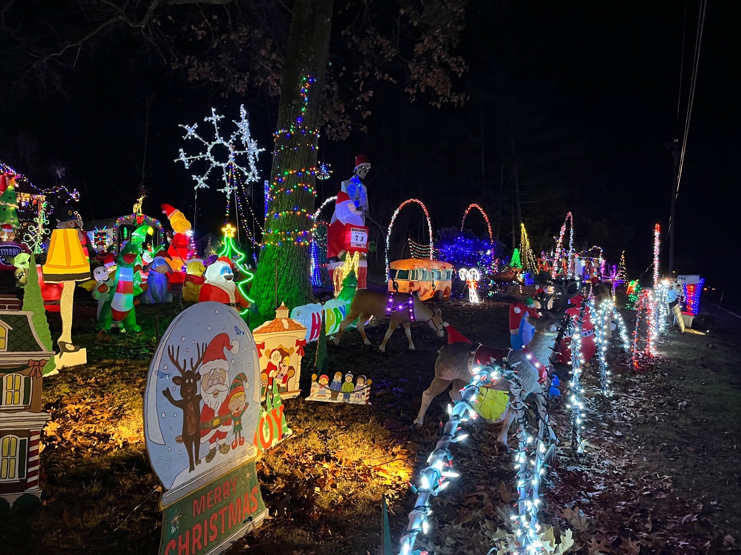 Lights on Moose hill, Christmas lights in Monroe, CT (photo 4)