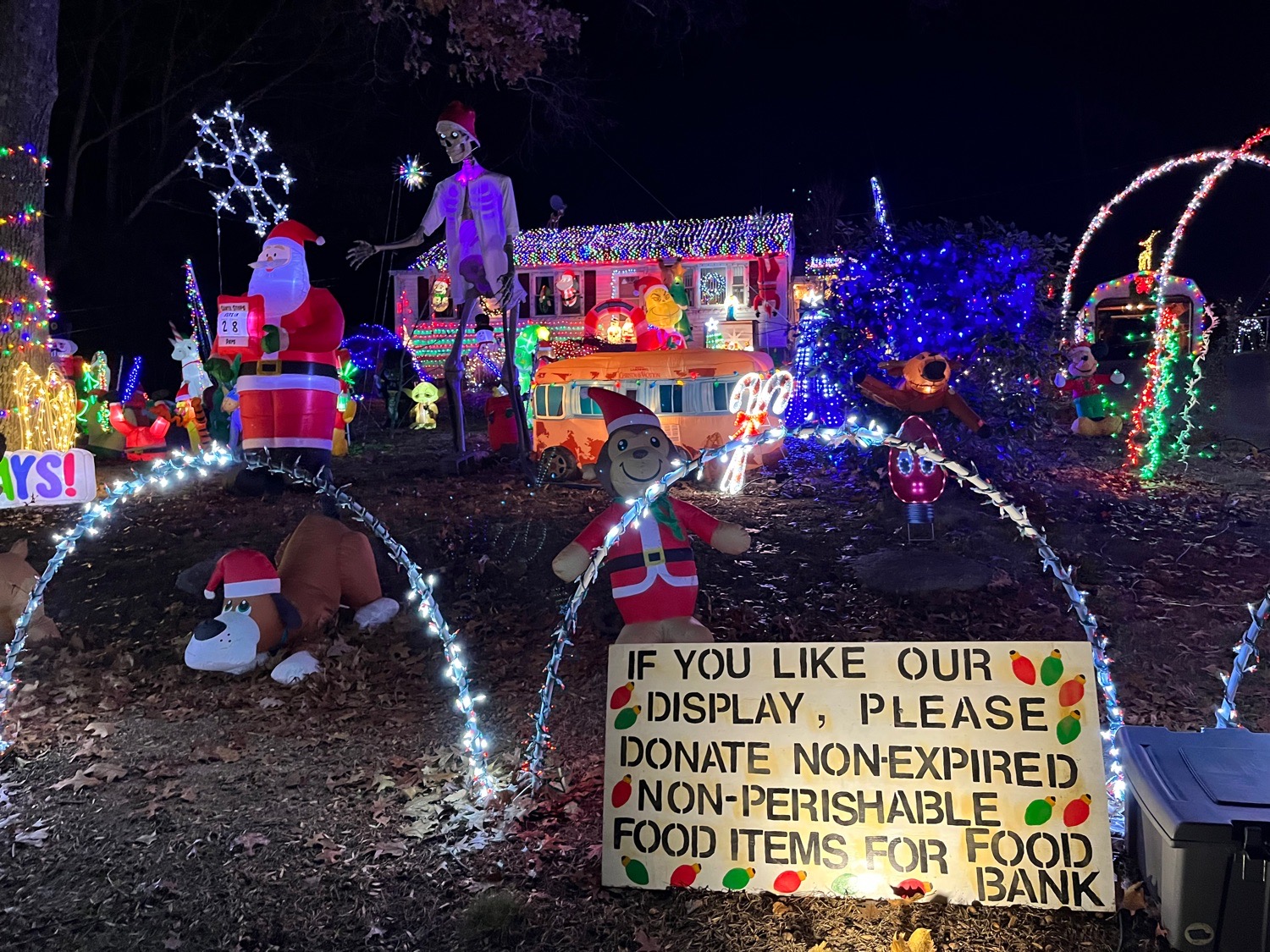 Lights on Moose hill, Christmas lights in Monroe, CT (photo 2)